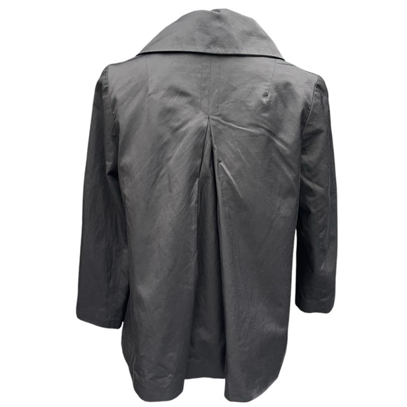 Request Black Large Button Lightweight Swing Jacket (XS) - Picture 9 of 14